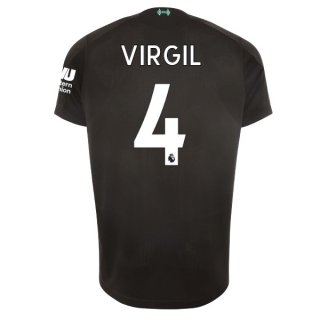 Maglia Liverpool NO.4 Virgil Terza 2019/20 Nero