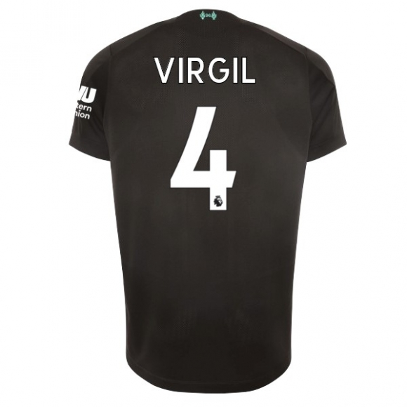 Maglia Liverpool NO.4 Virgil Terza 2019/20 Nero