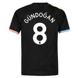 Maglia Manchester City NO.8 Gundogan Away 2019/20 Nero