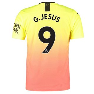 Maglia Manchester City NO.9 G.Jesus Terza 2019/20 Arancione