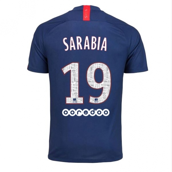 Maglia Paris Saint Germain NO.19 Sarabia Home 2019/20 Blu