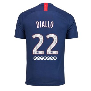 Maglia Paris Saint Germain NO.22 Diallo Home 2019/20 Blu