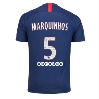 Maglia Paris Saint Germain NO.5 Marquinhos Home 2019/20 Blu
