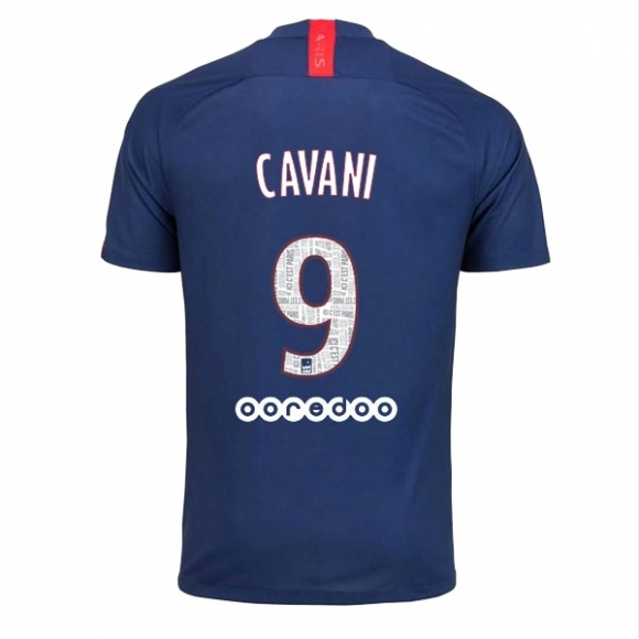Maglia Paris Saint Germain NO.9 Cavani Home 2019/20 Blu
