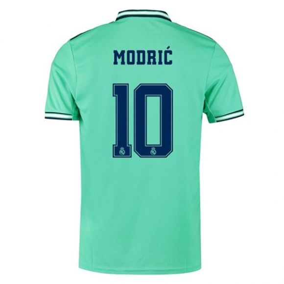 Maglia Real Madrid NO.10 Modric Terza 2019/20 Verde