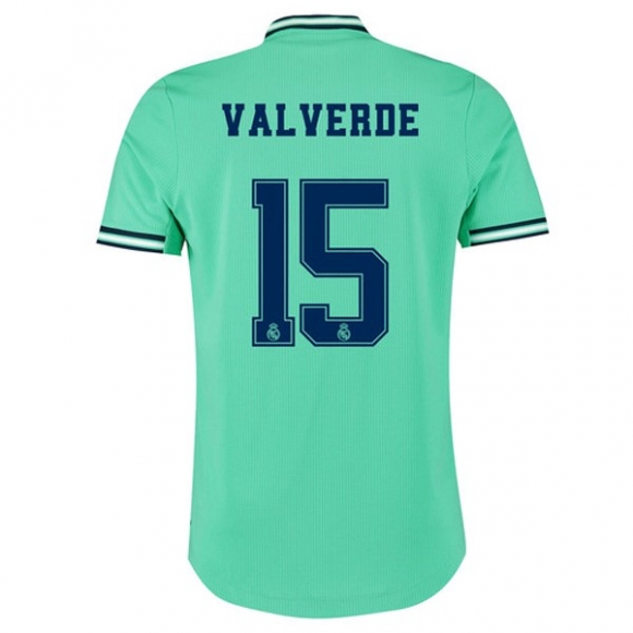 Maglia Real Madrid NO.15 Valverde Terza 2019/20 Verde