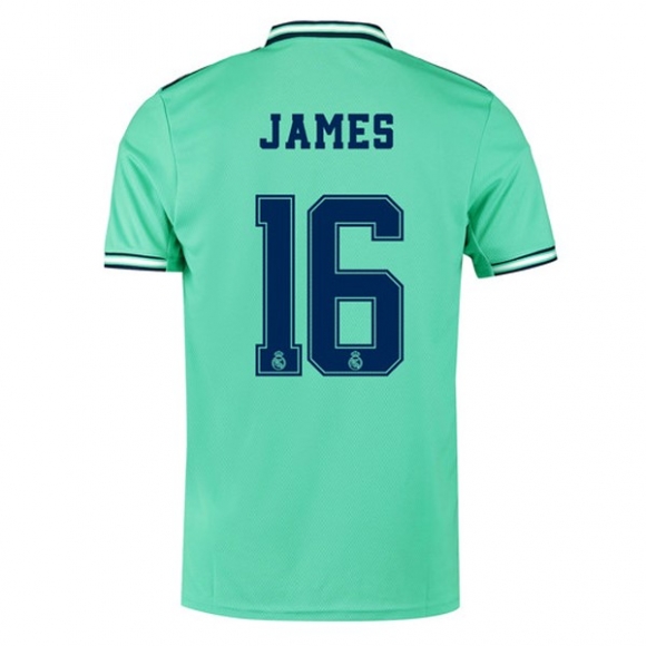 Maglia Real Madrid NO.16 James Terza 2019/20 Verde