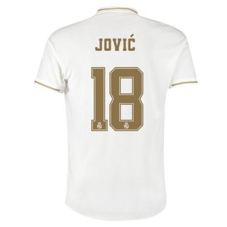 Maglia Real Madrid NO.18 Jovic Home 2019/20 Bianco