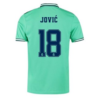 Maglia Real Madrid NO.18 Jovic Terza 2019/20 Verde