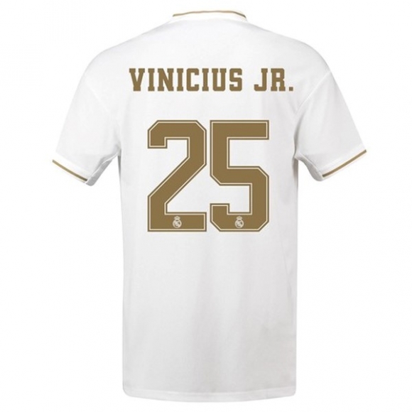 Maglia Real Madrid NO.25 Vinicius JR. Home 2019/20 Bianco