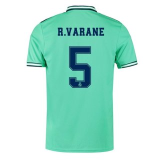 Maglia Real Madrid NO.5 Varane Terza 2019/20 Verde
