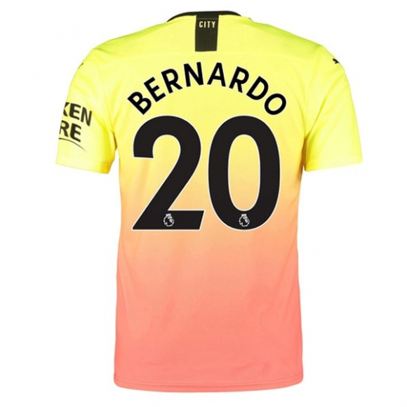 Maglia Manchester City NO.20 Bernardo Terza 2019/20 Arancione