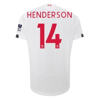 Maglia Liverpool NO.14 Henderson Away 2019/20 Bianco