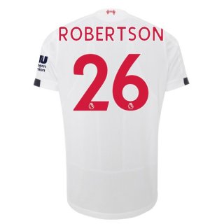 Maglia Liverpool NO.26 Robertson Away 2019/20 Bianco