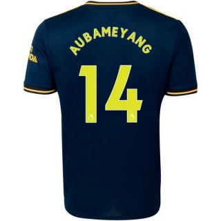 Maglia Arsenal NO.14 Aubameyang Terza 2019/20 Blu