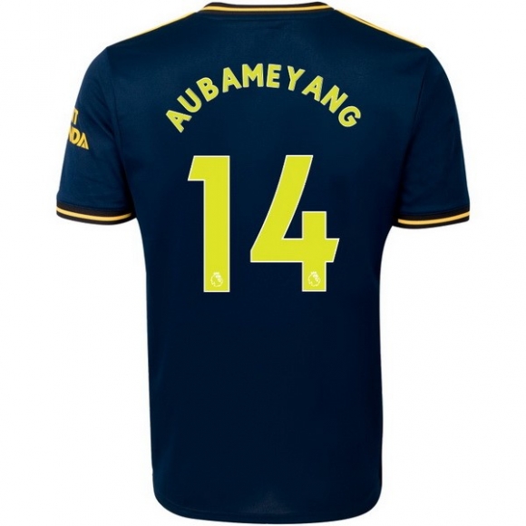 Maglia Arsenal NO.14 Aubameyang Terza 2019/20 Blu