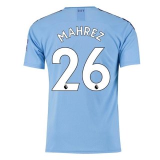 Maglia Manchester City NO.26 Mahrez Home 2019/20 Blu