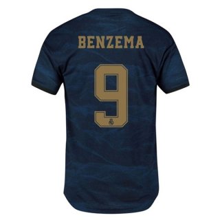 Maglia Real Madrid NO.9 Benzema Away 2019/20 Blu