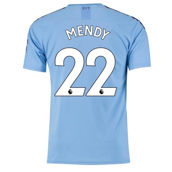 Maglia Manchester City NO.22 Mendy Home 2019/20 Blu