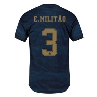 Maglia Real Madrid NO.3 E.Militão Away 2019/20 Blu
