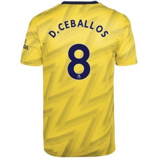 Maglia Arsenal NO.8 D.Ceballos Away 2019/20 Giallo