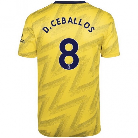 Maglia Arsenal NO.8 D.Ceballos Away 2019/20 Giallo