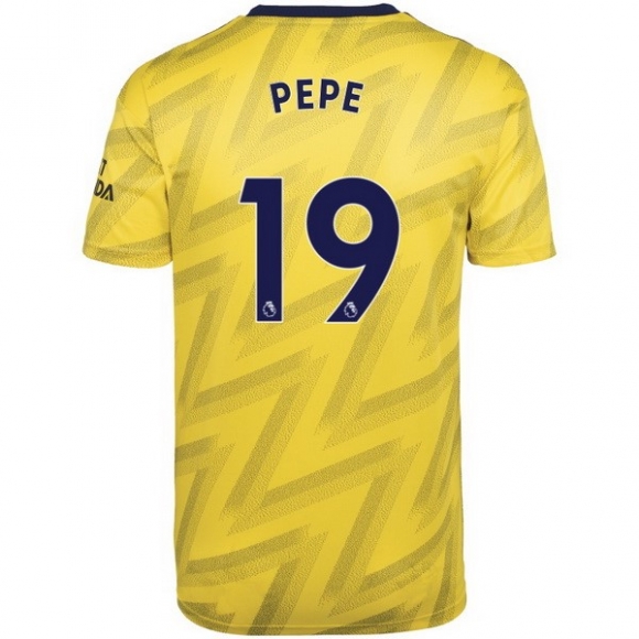 Maglia Arsenal NO.19 Pepe Away 2019/20 Giallo