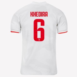 Maglia Juventus NO.6 Khedira Away 2019/20 Grigio Bianco