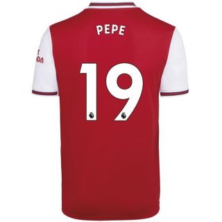 Maglia Arsenal NO.19 Pepe Home 2019/20 Rosso