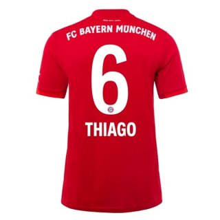 Maglia Bayern Munich NO.6 Thiago Home 2019/20 Rosso