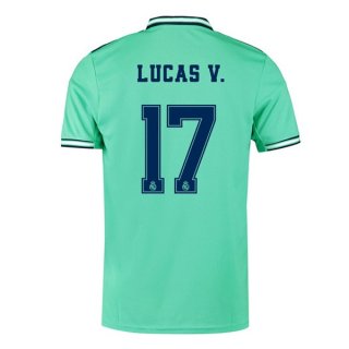 Maglia Real Madrid NO.17 Lucas V. Terza 2019/20 Verde
