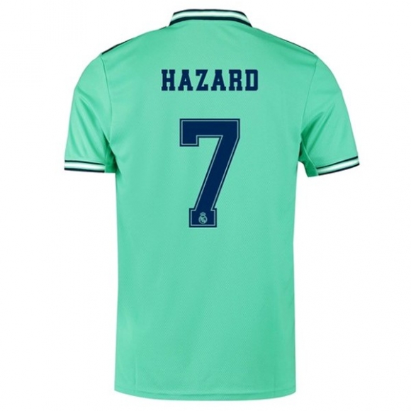 Maglia Real Madrid NO.7 Hazard Terza 2019/20 Verde