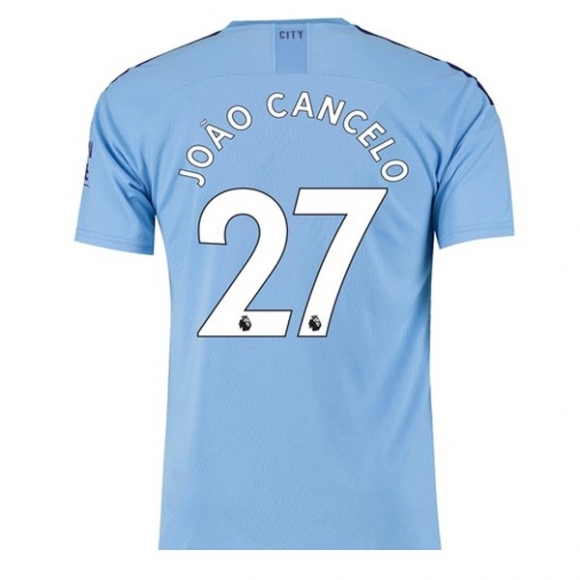 Maglia Manchester City NO.27 Cancelo Home 2019/20 Blu