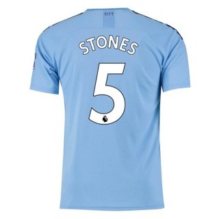 Maglia Manchester City NO.5 Stones Home 2019/20 Blu
