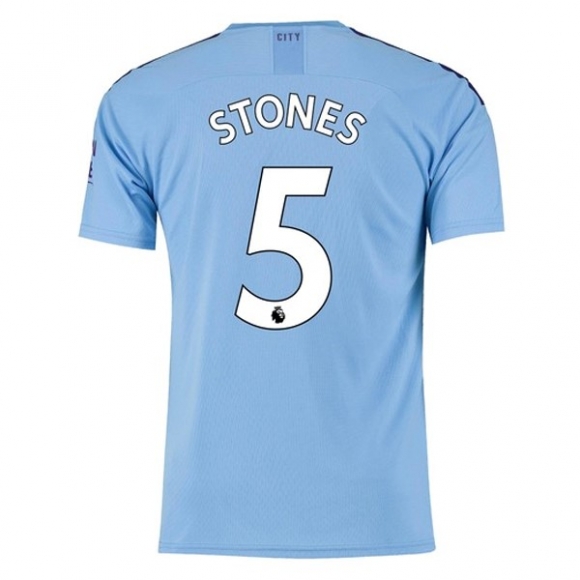 Maglia Manchester City NO.5 Stones Home 2019/20 Blu