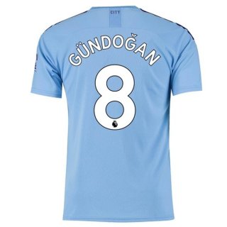 Maglia Manchester City NO.8 Gundogan Home 2019/20 Blu