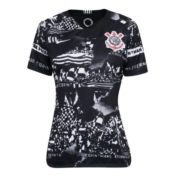 Thailandia Maglia Corinthians Paulista Terza Donna 2019/20 Nero