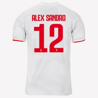 Maglia Juventus NO.12 Alex Sangro Away 2019/20 Grigio Bianco