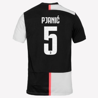Maglia Juventus NO.5 Pjanic Home 2019/20 Bianco Nero