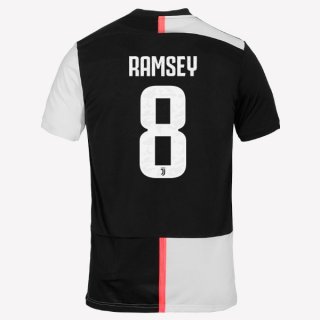 Maglia Juventus NO.8 Ramsey Home 2019/20 Bianco Nero