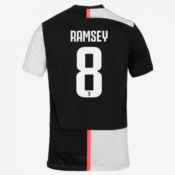 Maglia Juventus NO.8 Ramsey Home 2019/20 Bianco Nero