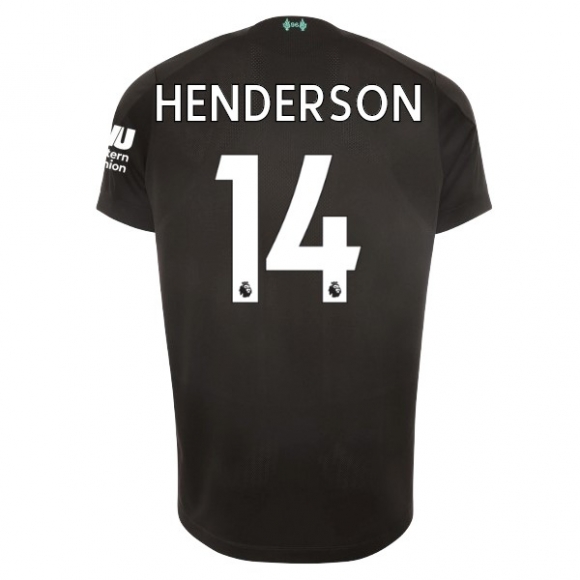 Maglia Liverpool NO.14 Henderson Terza 2019/20 Nero