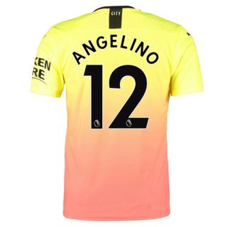 Maglia Manchester City NO.12 Angelino Terza 2019/20 Arancione