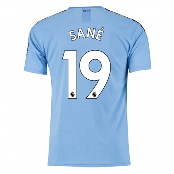 Maglia Manchester City NO.19 Sane Home 2019/20 Blu