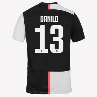 Maglia Juventus NO.13 Danilo Home 2019/20 Bianco Nero