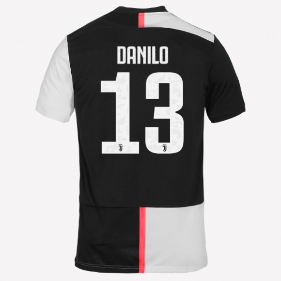Maglia Juventus NO.13 Danilo Home 2019/20 Bianco Nero