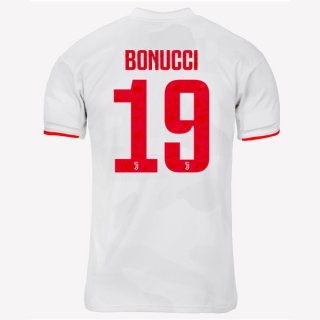 Maglia Juventus NO.19 Bonucci Away 2019/20 Grigio Bianco