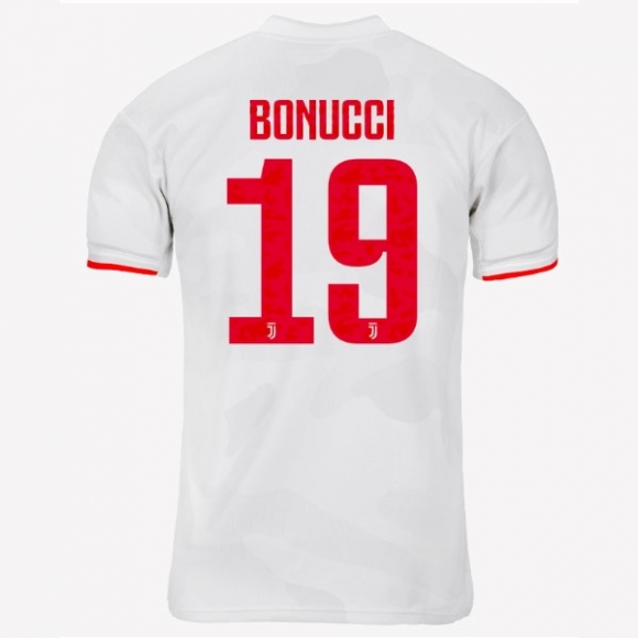 Maglia Juventus NO.19 Bonucci Away 2019/20 Grigio Bianco