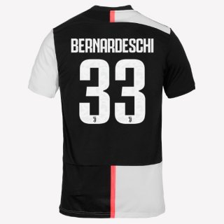 Maglia Juventus NO.33 Bernaroeschi Home 2019/20 Bianco Nero