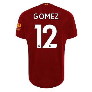 Maglia Liverpool NO.12 Gomez Home 2019/20 Rosso